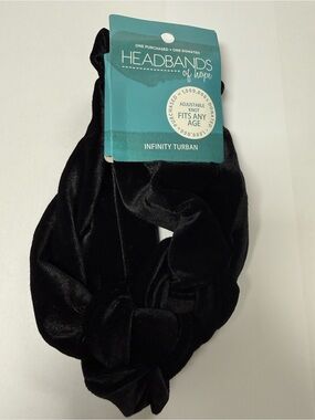 Headbands of Hope Black Infinity Turban Headband